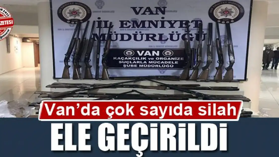 Van'da çok sayıda silah ele geçirildi