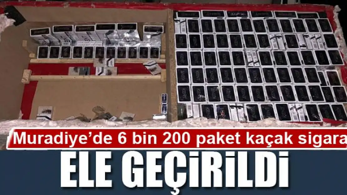 Muradiye'de 6 bin 200 paket kaçak sigara ele geçirildi