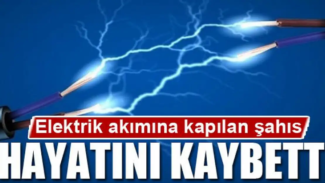 Elektrik akımına kapılan şahıs öldü