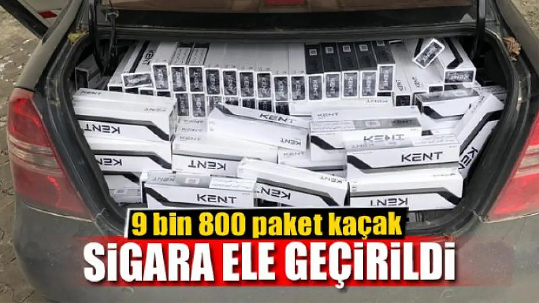 Van'da 9 bin 800 paket kaçak sigara ele geçirildi