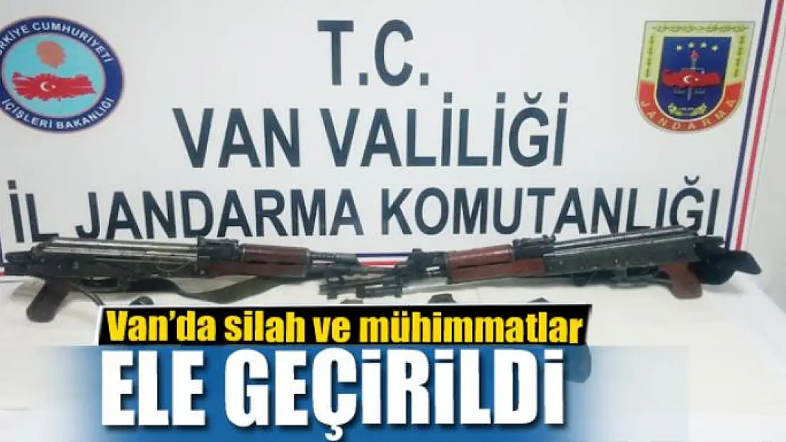 Van'da silah ve mühimmatlar ele geçirildi