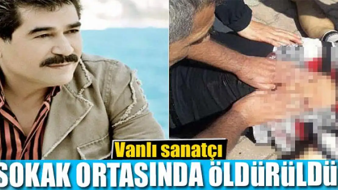 Vanlı sanatçı sokak ortasında öldürüldü