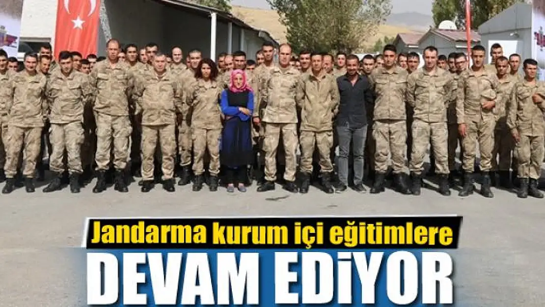 Jandarma kurum içi eğitimlere devam ediyor