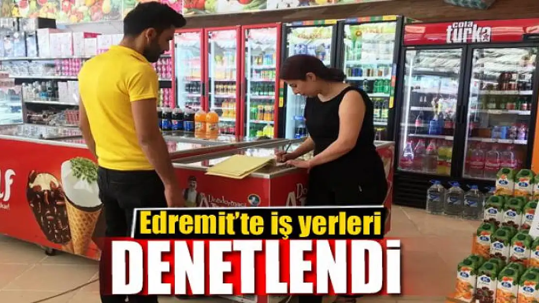 Edremit'te iş yerleri denetimi