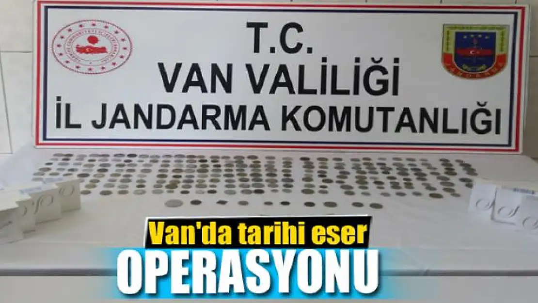 Van'da tarihi eser operasyonu