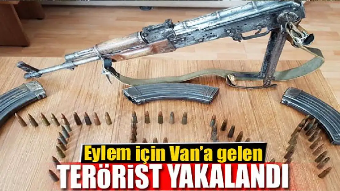 Eylem için Van'a gelen terörist yakalandı