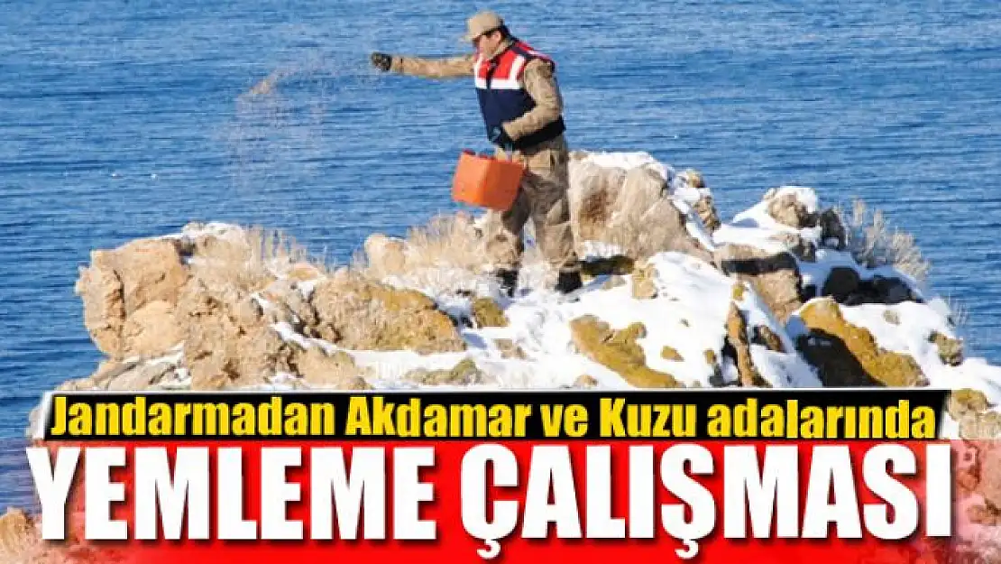 Jandarmadan Akdamar ve Kuzu adalarında yemleme çalışması