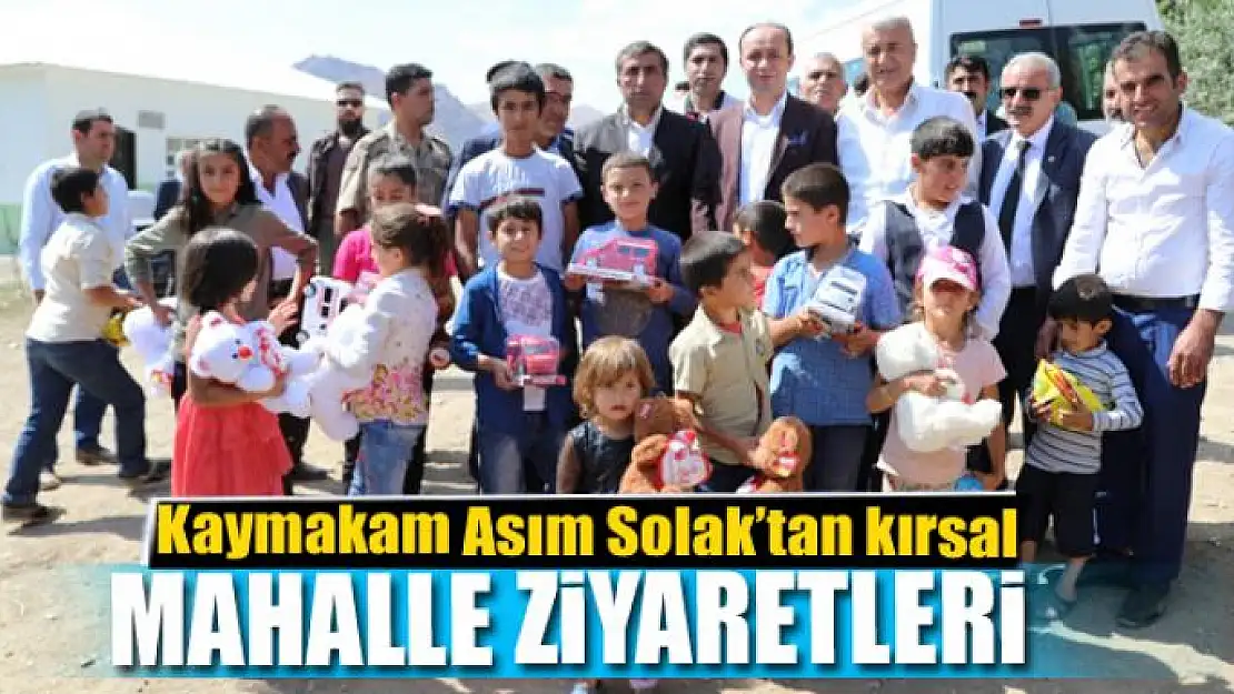 Kaymakam Asım Solak'tan kırsal mahalle ziyaretleri