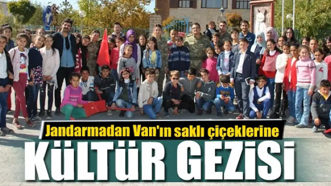 Jandarmadan Van'ın saklı çiçeklerine kültür gezisi