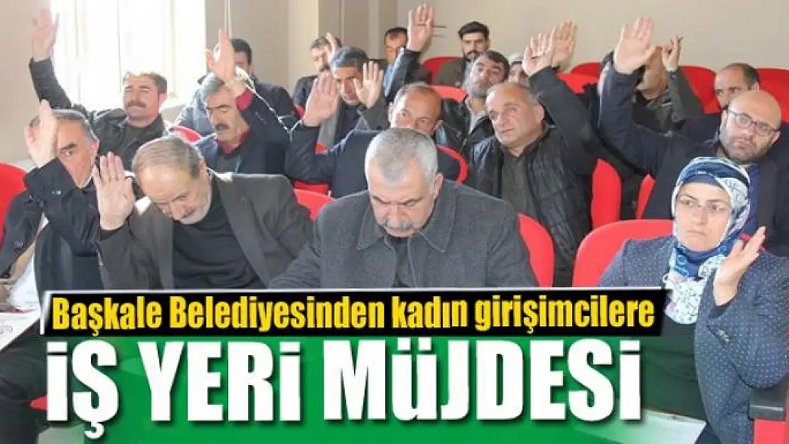 Başkale Belediyesinden kadın girişimcilere iş yeri müjdesi