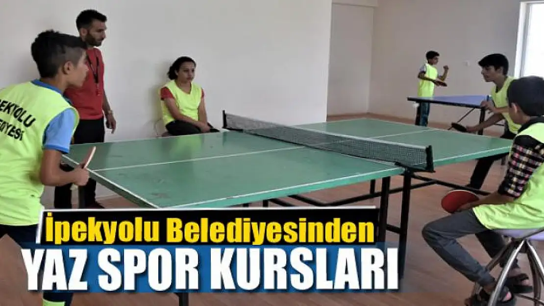 İpekyolu Belediyesinden yaz spor kursları