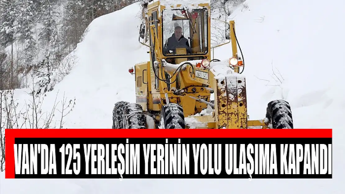 Van'da 125 yerleşim yerinin yolu ulaşıma kapandı