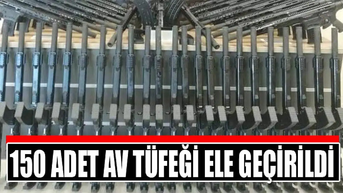 Van'da 150 adet av tüfeği ele geçirildi