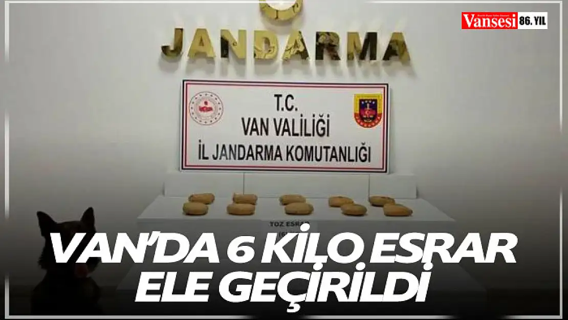 Van'da 6 kilo esrar ele geçirildi