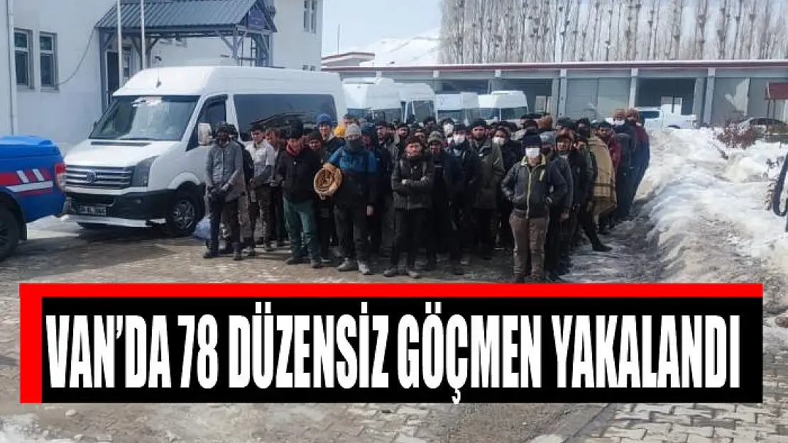 Van'da 78 düzensiz göçmen yakalandı