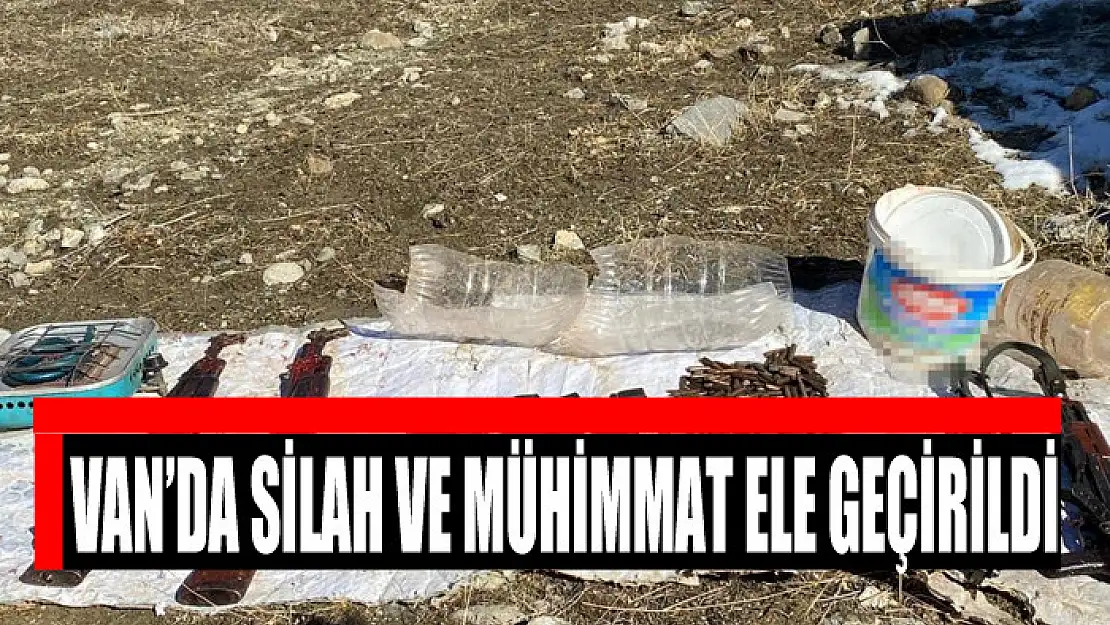 Van'da araziye gizlenmiş silah ve mühimmat ele geçirildi