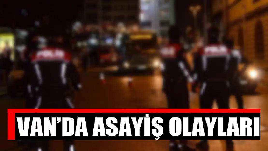 Van'da asayiş olayları