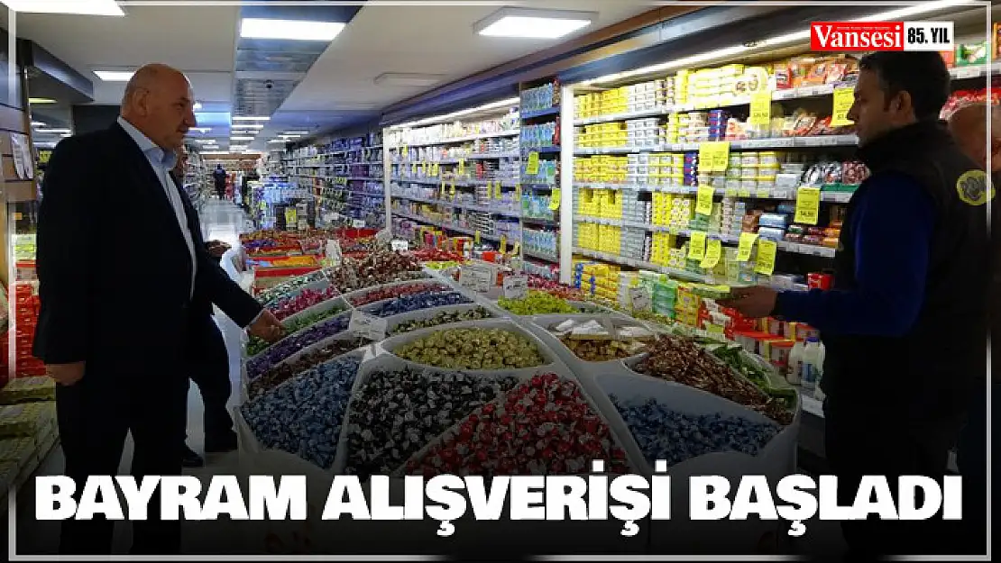 Van'da bayram alışverişi başladı