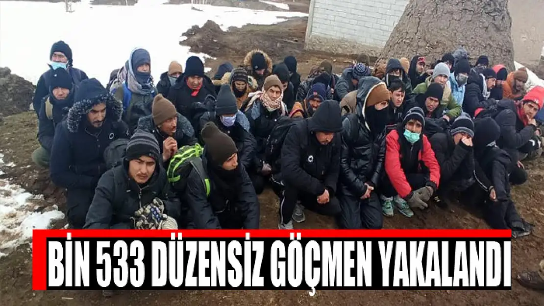 Van'da bir haftada bin 533 düzensiz göçmen yakalandı