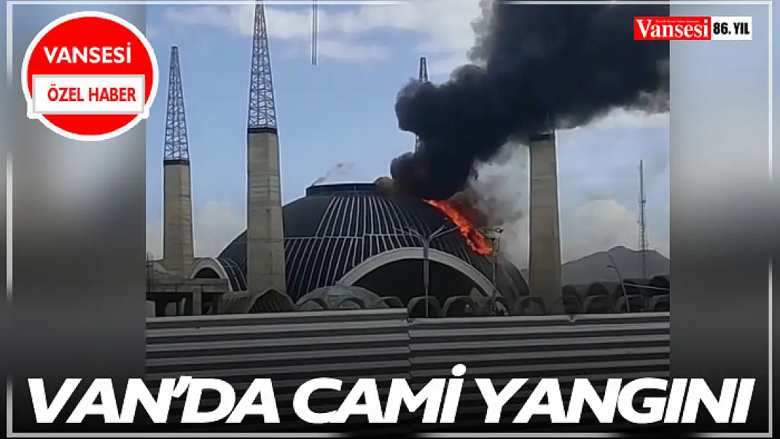 Van'da Cami yangını