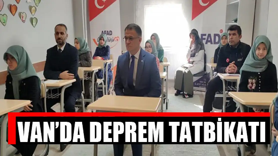 Van'da deprem tatbikatı