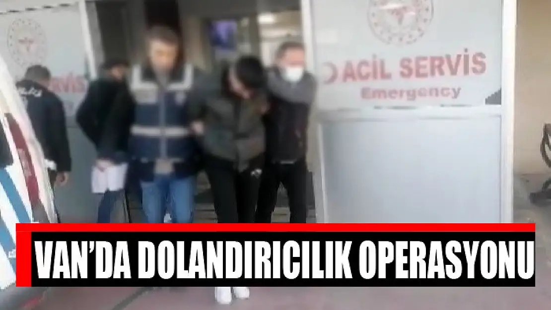 Van'da dolandırıcılık operasyonu