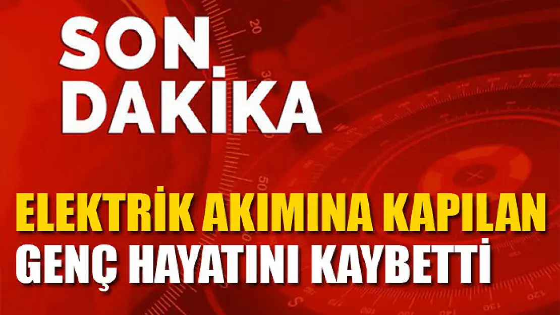 Van'da elektrik akımına kapılan genç hayatını kaybetti