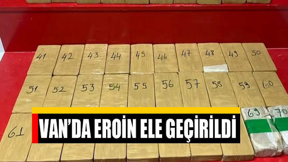 Van'da eroin ele geçirildi