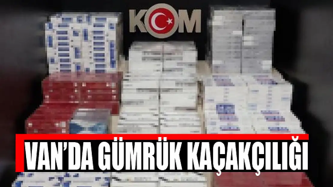 Van'da gümrük kaçakçılığı