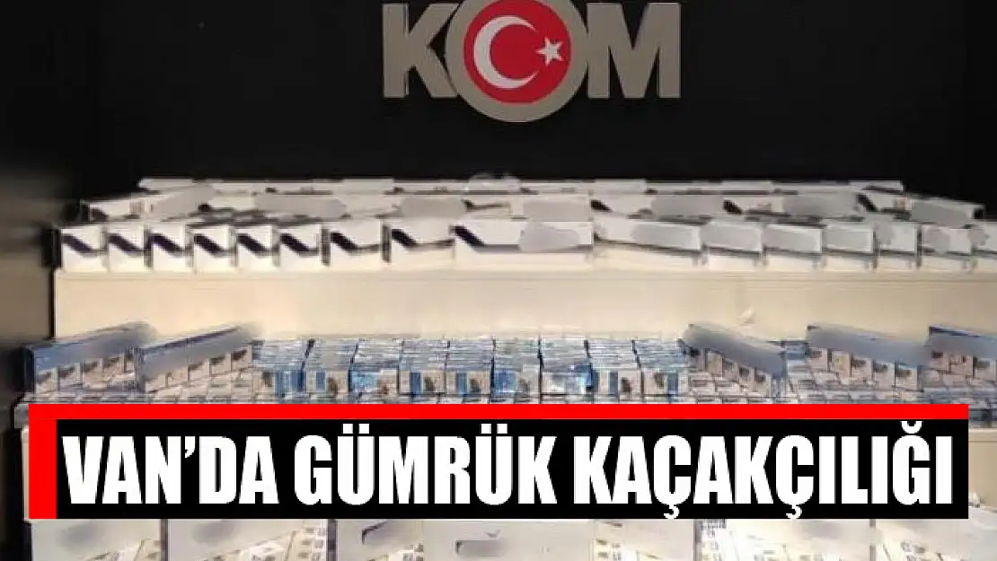 Van'da gümrük kaçakçılığı