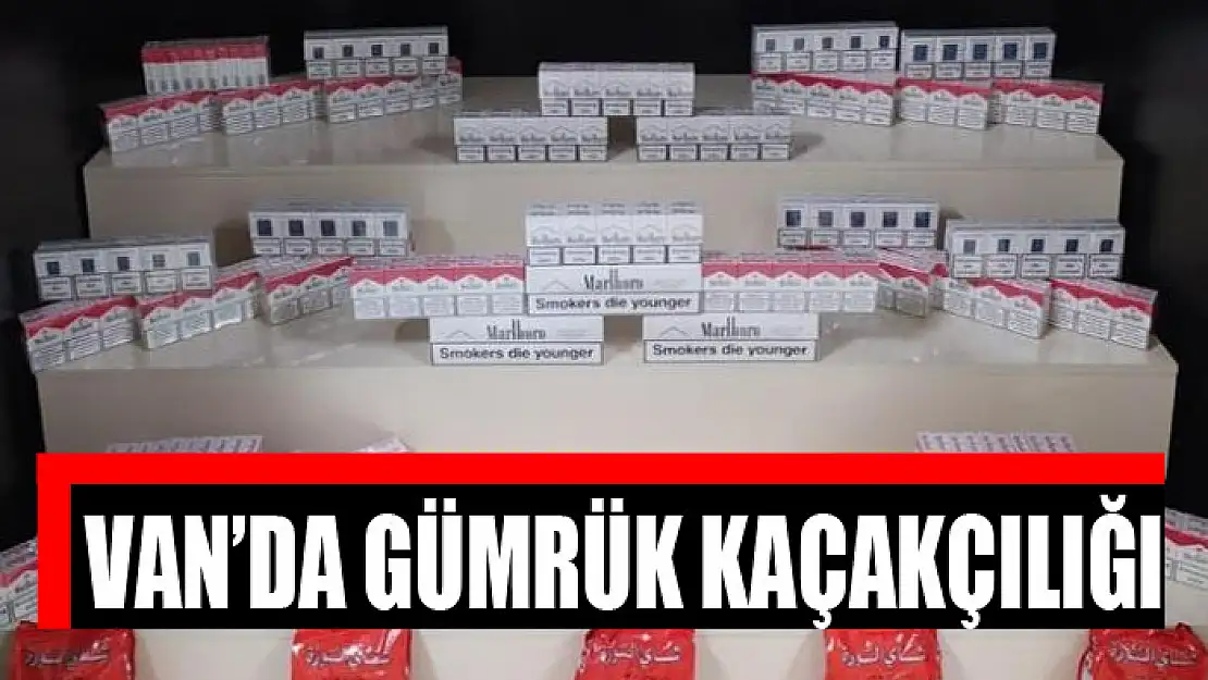 Van'da gümrük kaçakçılığı