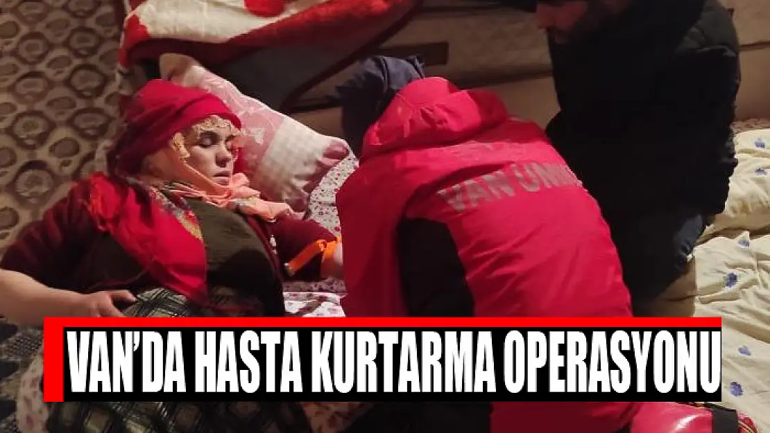 Van'da hasta kurtarma operasyonu