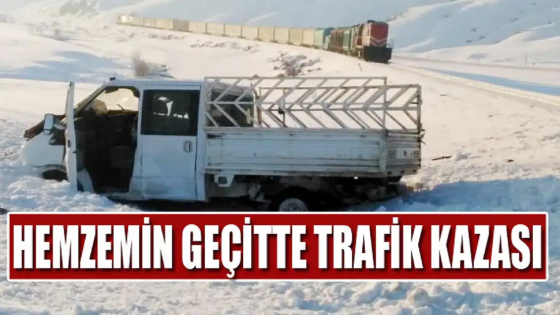 Van'da hemzemin geçitte trafik kazası 1 yaralı