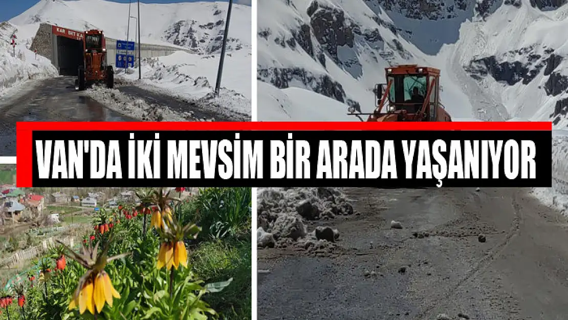 Van'da iki mevsim bir arada yaşanıyor