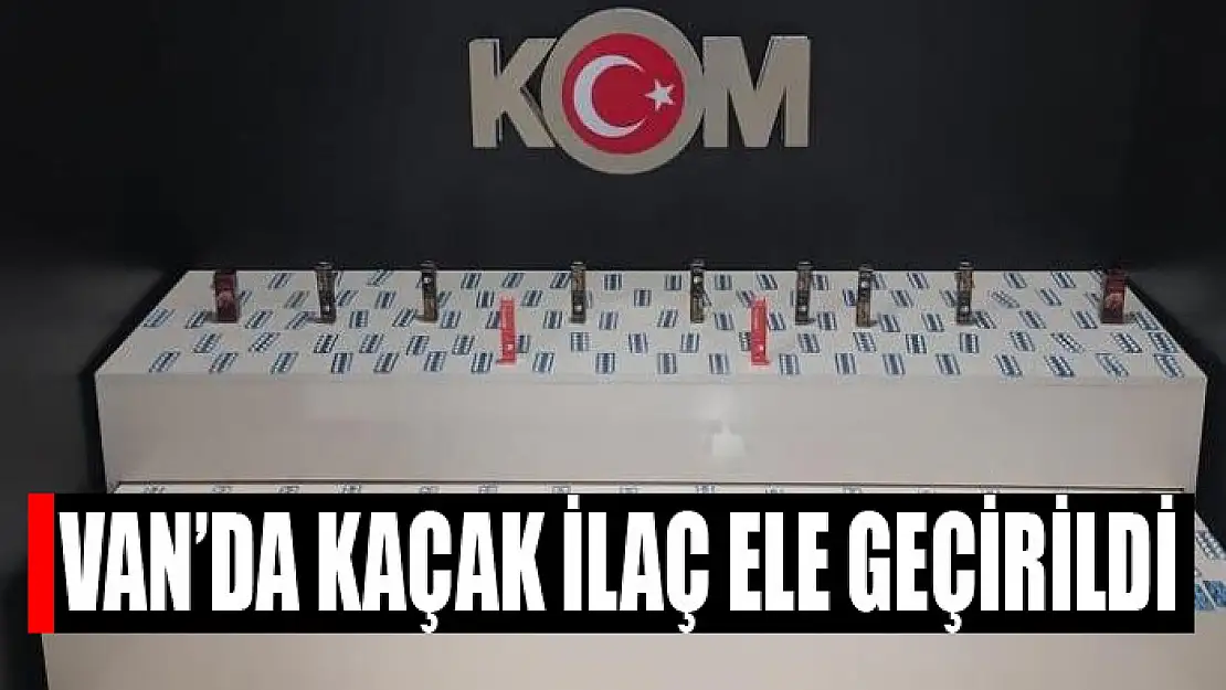 Van'da kaçak ilaç ele geçirildi