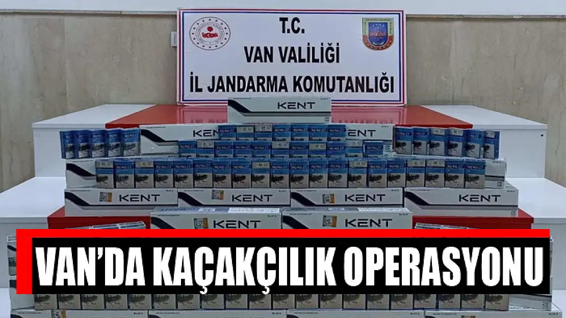 Van'da kaçakçılık operasyonu