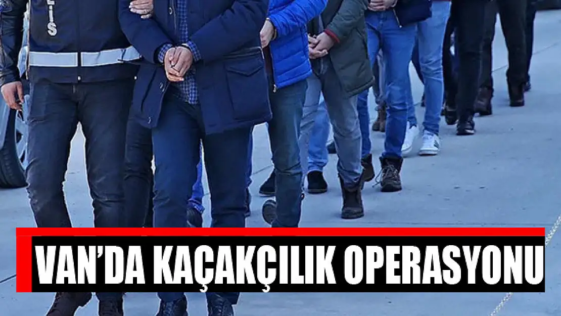 Van'da kaçakçılık operasyonu