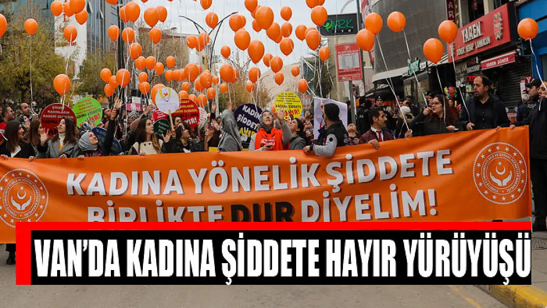 Van'da kadına şiddete hayır yürüyüşü