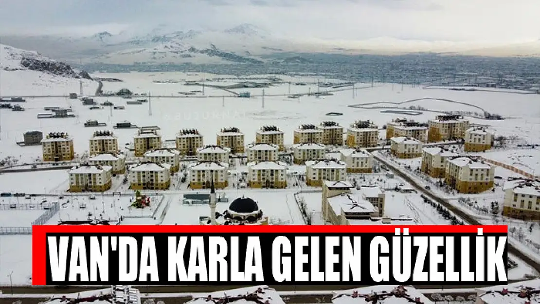 Van'da karla gelen güzellik