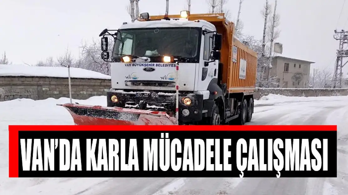 Van'da karla mücadele çalışması