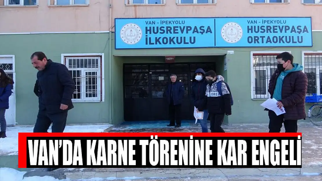 Van'da karne törenine kar engeli