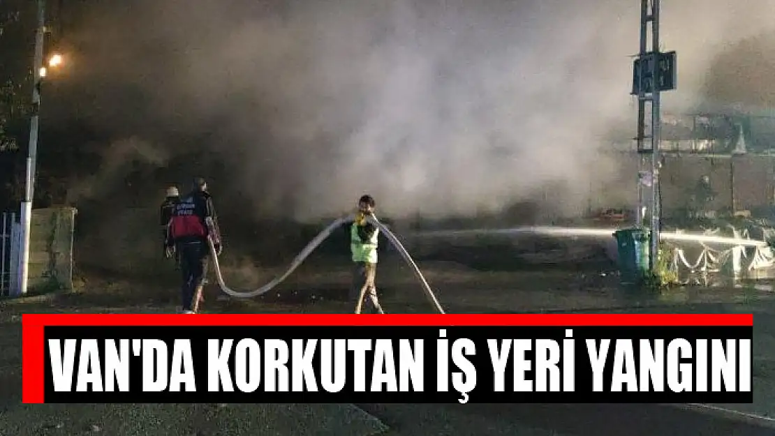 Korkutan iş yeri yangını