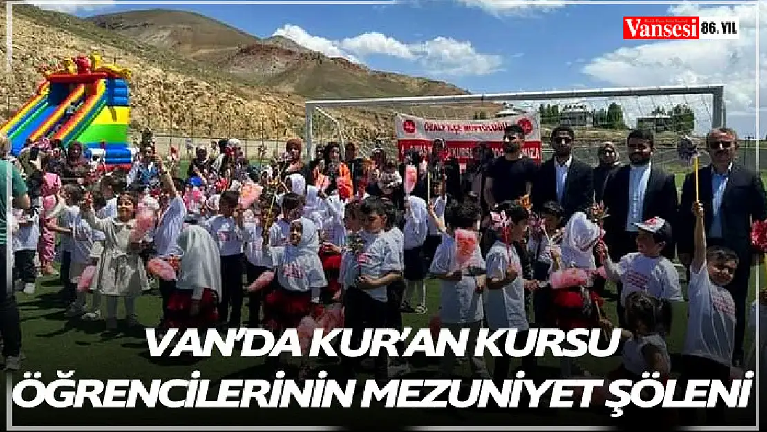 Van'da Kur'an kursu öğrencileri için mezuniyet şöleni