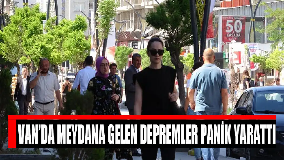 Van'da meydana gelen depremler panik yarattı