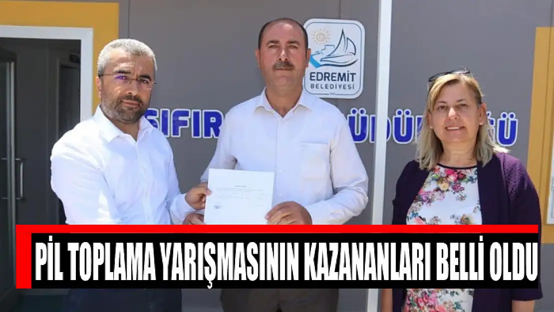 Van'da pil toplama yarışmasının kazananları belli oldu