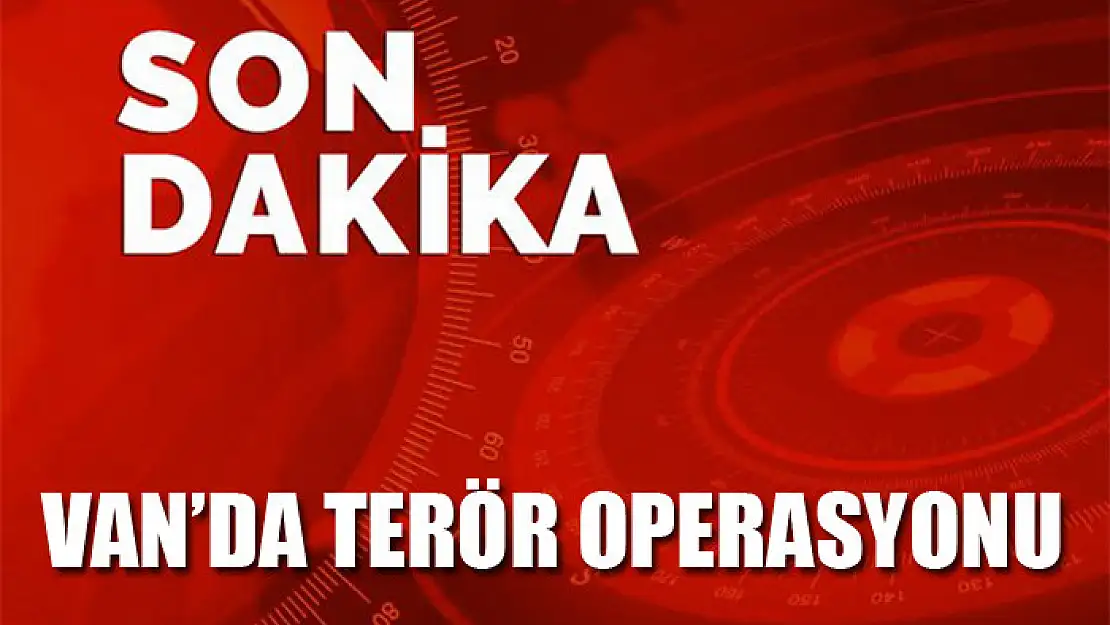 Van'da terör operasyonu