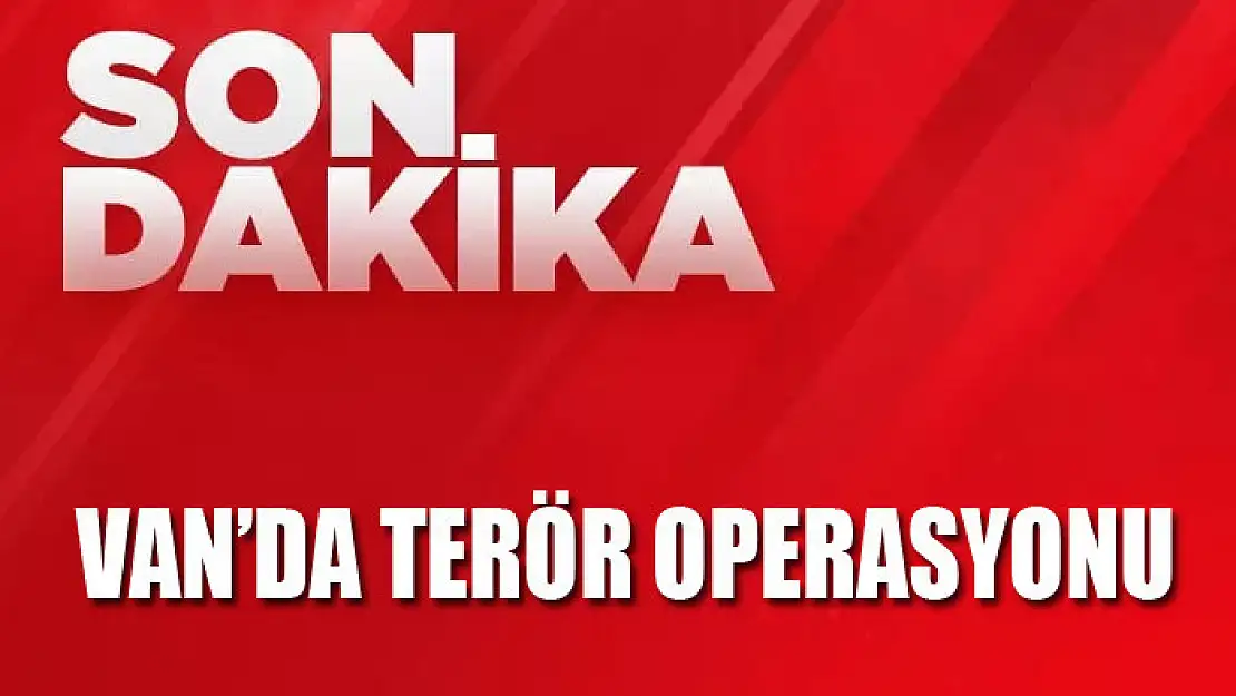 Van'da terör operasyonu