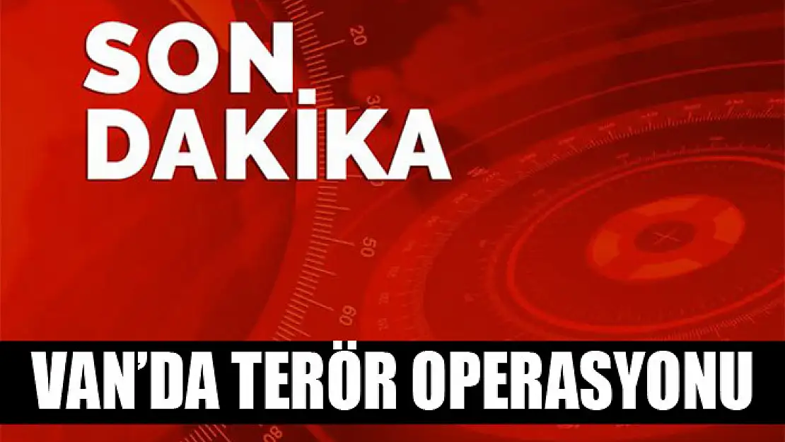 Van'da terör operasyonu