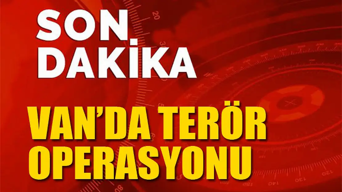 Van'da terör operasyonu