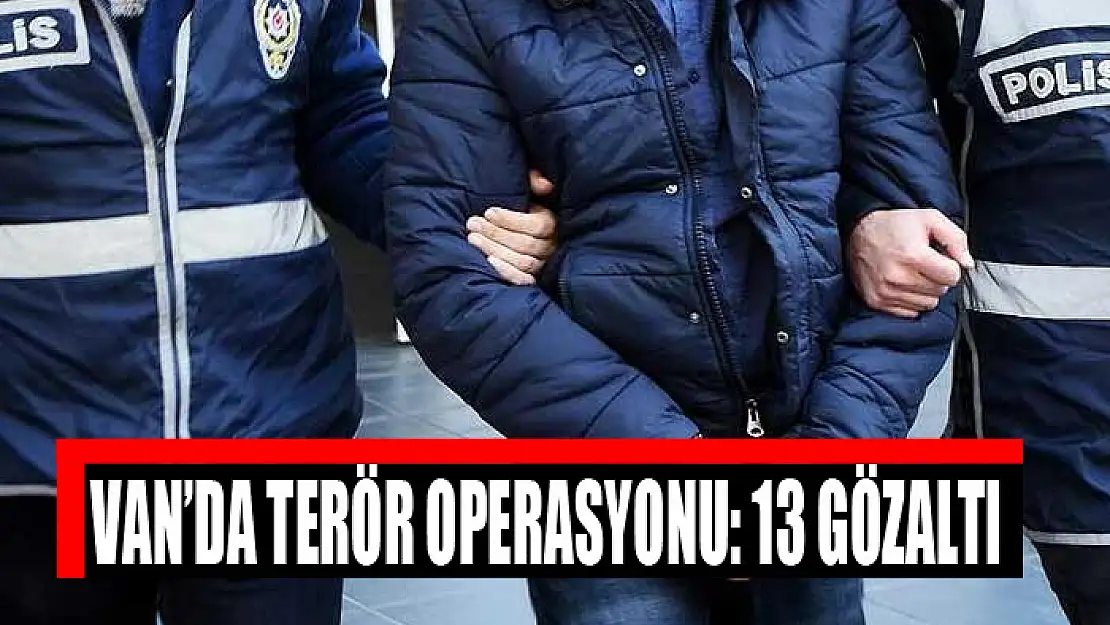 Van'da terör operasyonu: 13 gözaltı